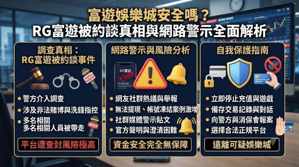 RG富遊被約談真相與網路警示全面解析